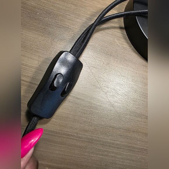 Dylan Bullet Shaped Dual Head Table Lamp Black Includes LED Light Bulb 17' - Picture 6 of 12